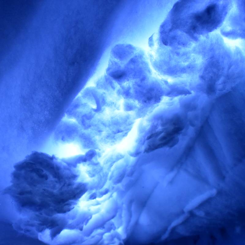 LED light installation — stormy sky effect