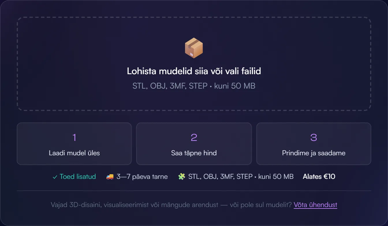 Upload your 3D model
